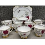 17 piece Royal Stafford “Roses to remember” 1845