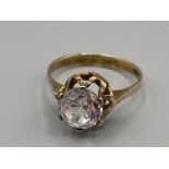 8ct gold solitaire ring size p