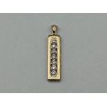 18ct gold Diamond pendant (1.27g)