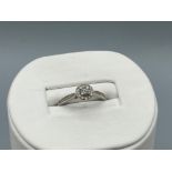 9ct White Gold Diamond Cluster Ring comprising of an approximate 0.20ct diamond total - Weighing 1.