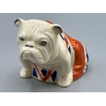 Rare Royal Doulton “Union Jack” British Bulldog ornament - in excellent condition, 1941-61