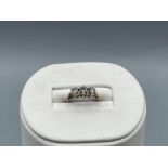 9ct Gold Diamond Trilogy Ring - Approximate diamond weight of 0.20cts - Weighing 1.38 grams -