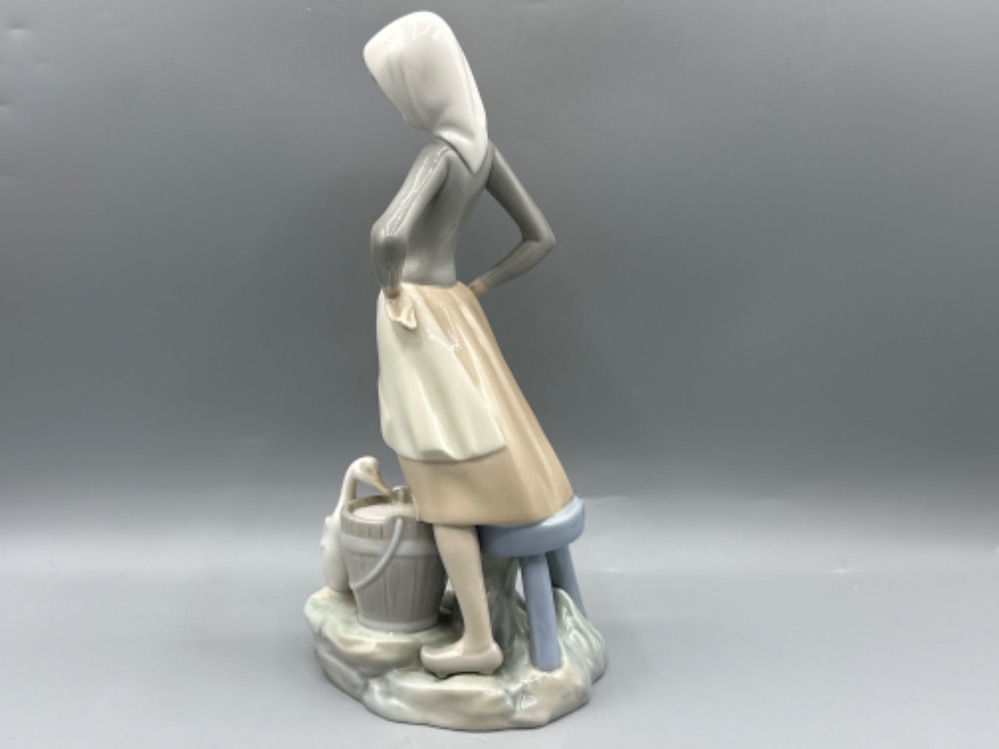 Lladro figure 4682 Girl With Milk Pail, good condition, height 24cm - Image 2 of 3