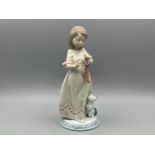 Lladro The night before Christmas collection 6669 ‘A stocking for Kitty’ in good condition and