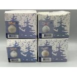 Lladro x4 Christmas balls including 1994, 1995, 1996 & 1997 all in original boxes and good