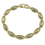 A 9ct gold bracelet.