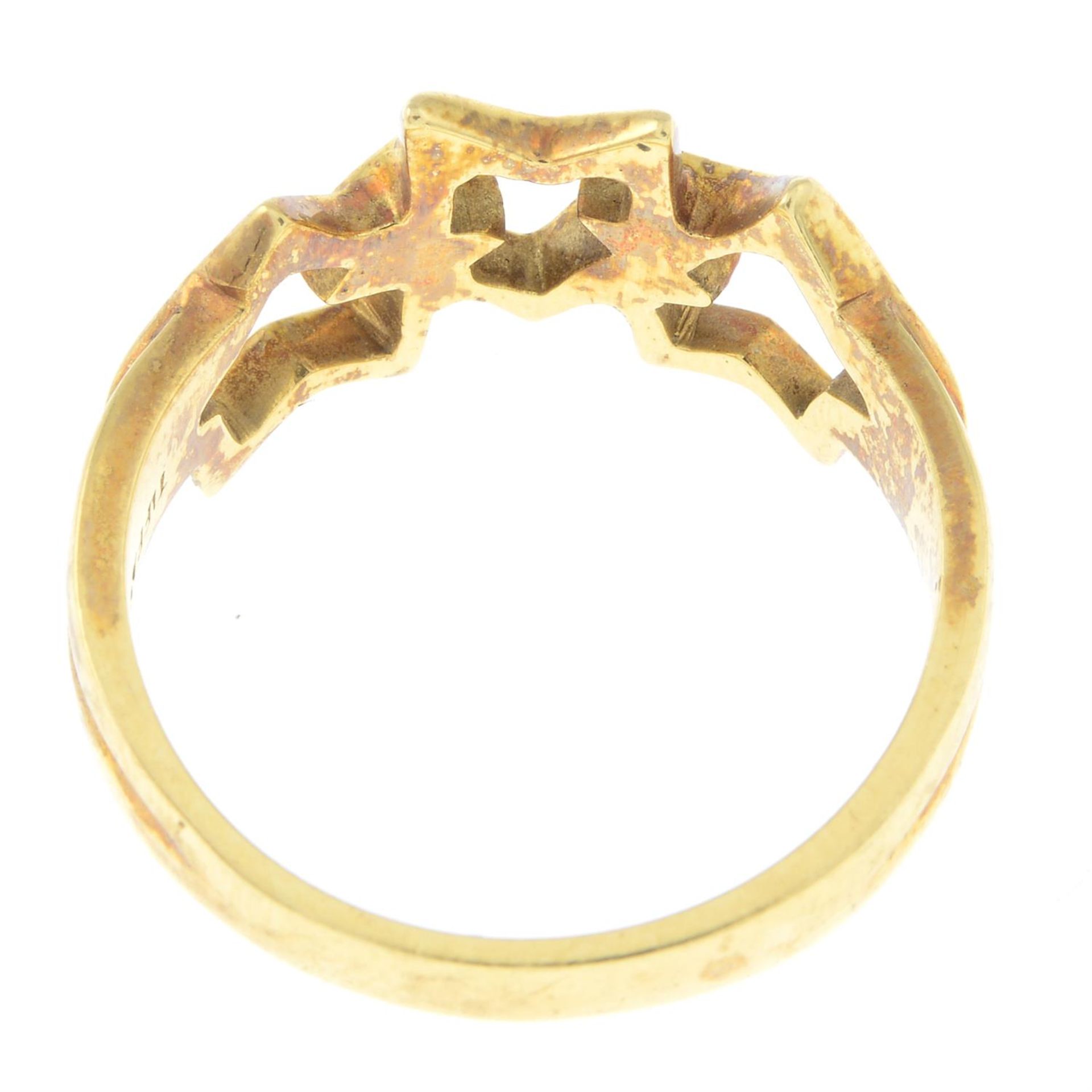 An interlocking star ring, by Tiffany & Co. - Image 2 of 2
