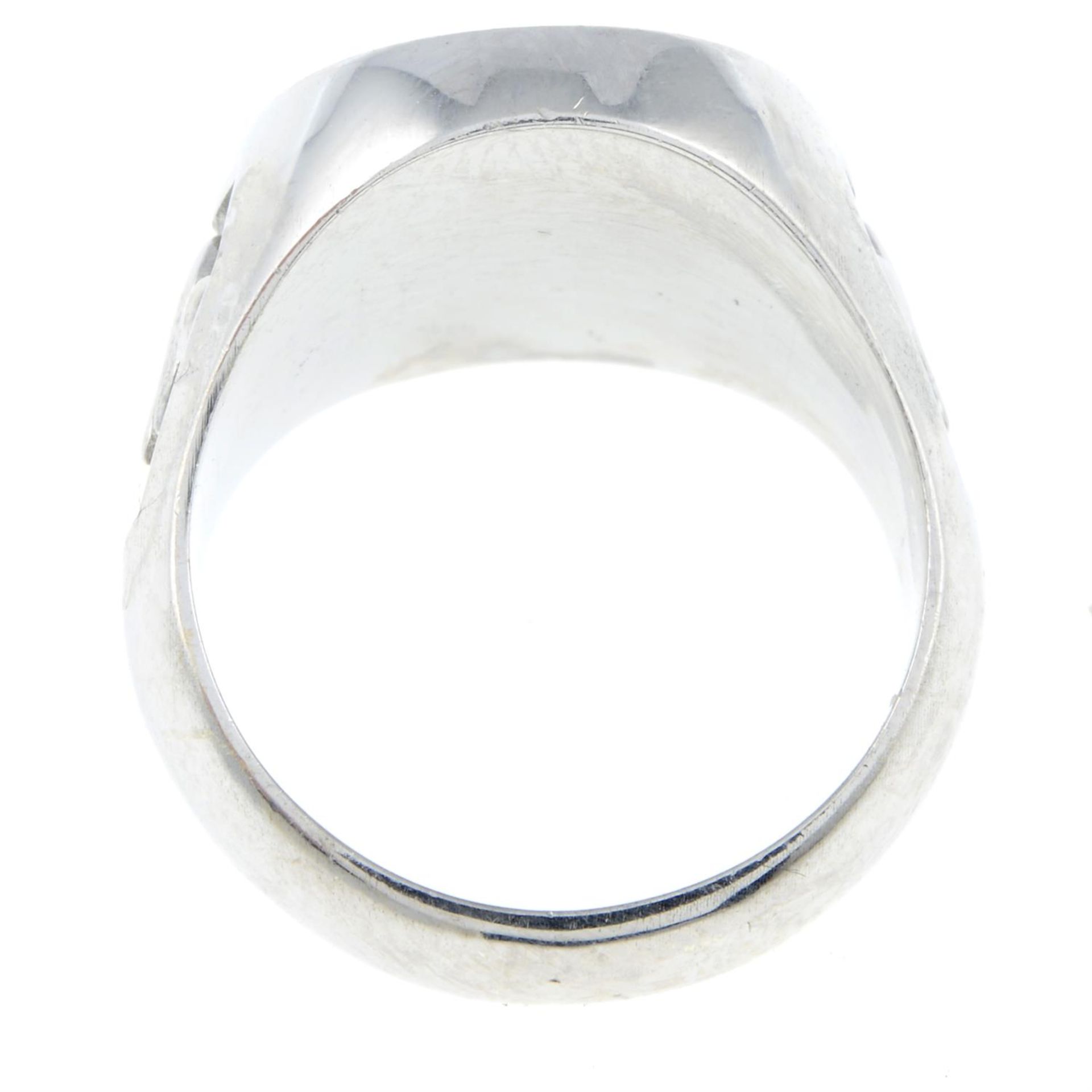 A 9ct gold signet ring. - Image 2 of 2