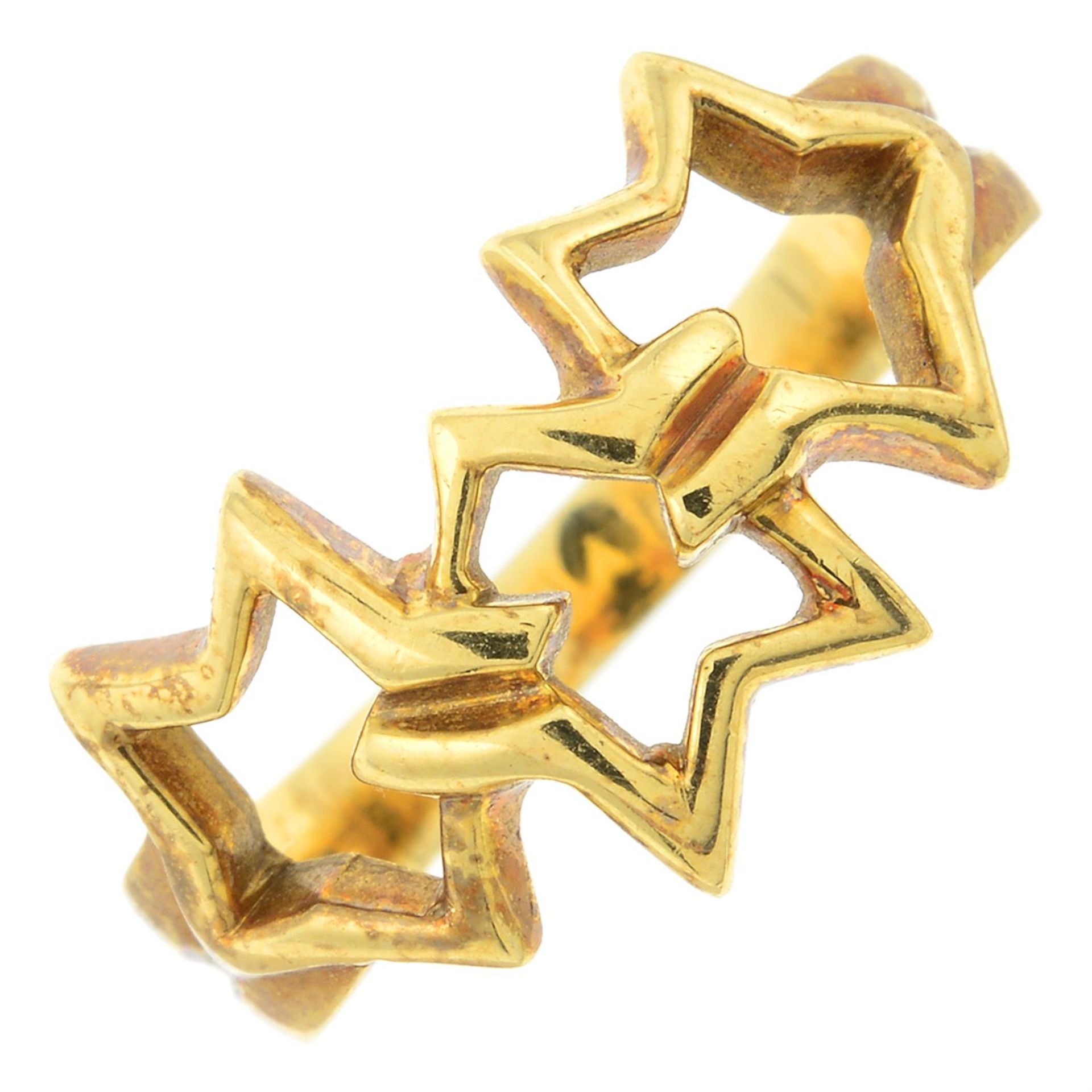An interlocking star ring, by Tiffany & Co.