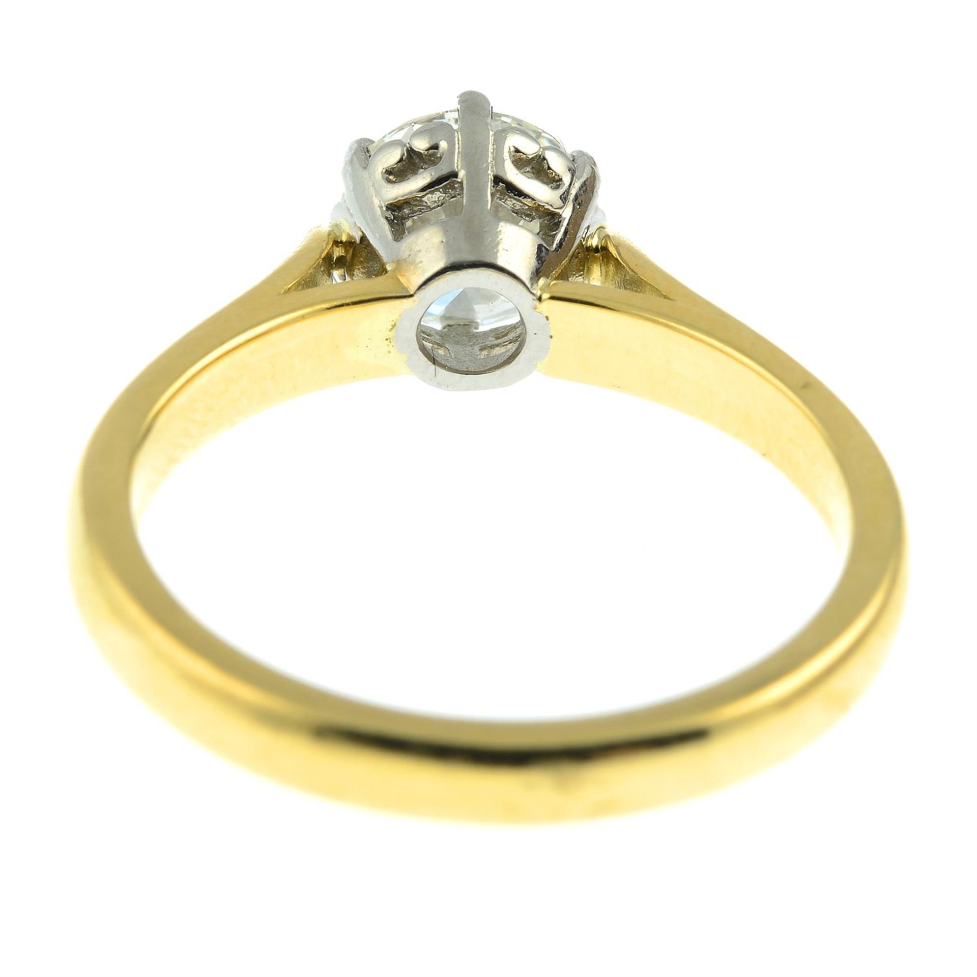 An 18ct gold diamond single-stone ring. - Image 4 of 6