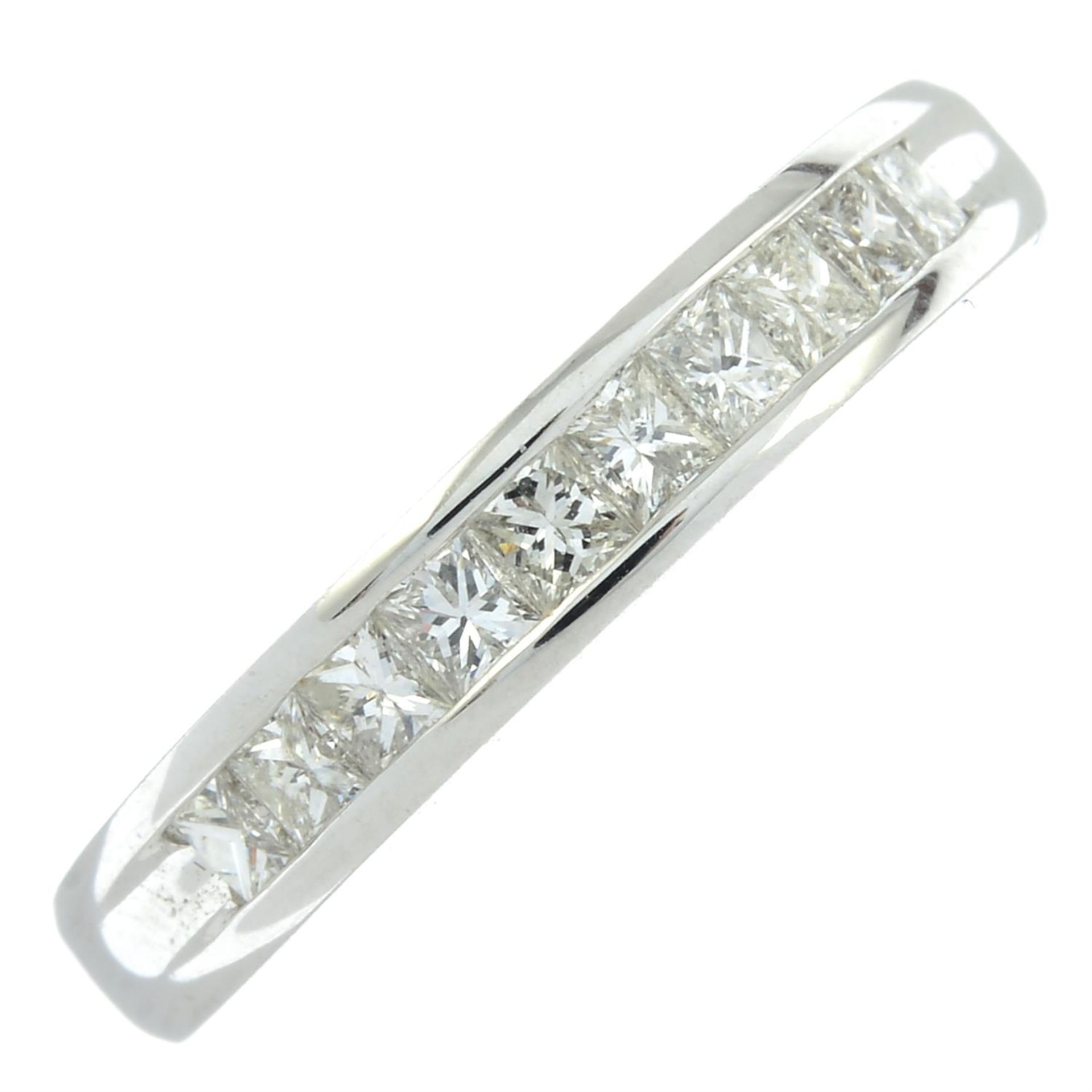 A square-shape diamond half-eternity ring. - Bild 2 aus 5
