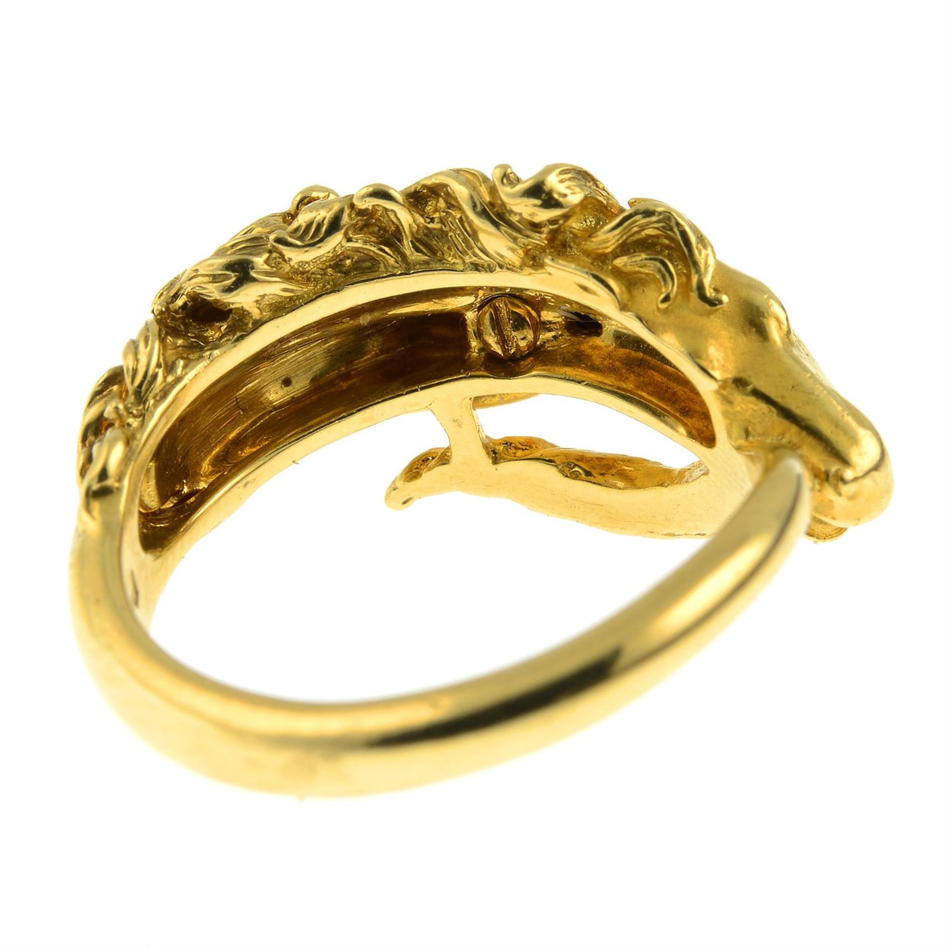 An 18ct gold horse ring, with diamond eyes, by Carrera y Carrera. - Image 4 of 6