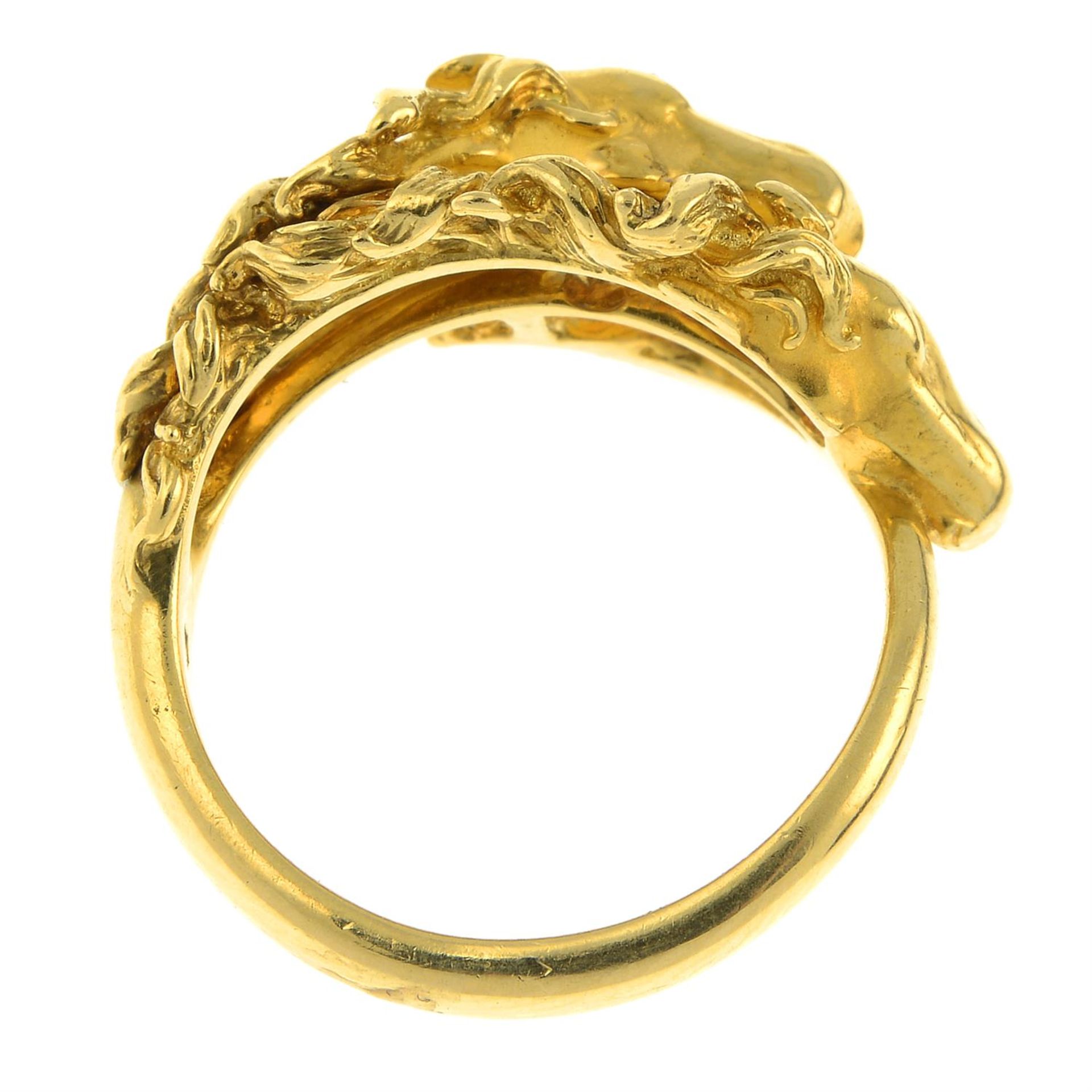 An 18ct gold horse ring, with diamond eyes, by Carrera y Carrera. - Image 5 of 6