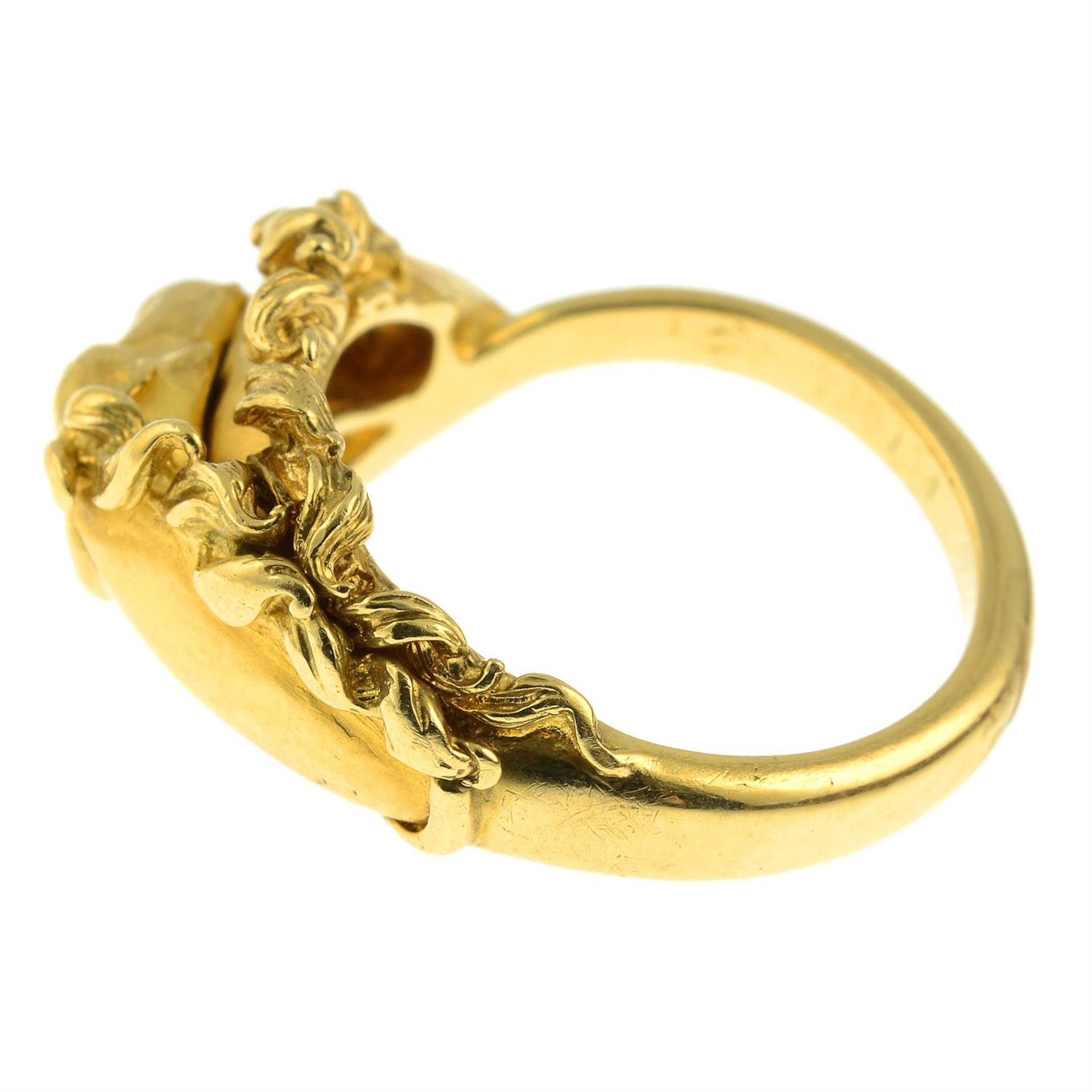 An 18ct gold horse ring, with diamond eyes, by Carrera y Carrera. - Image 3 of 6