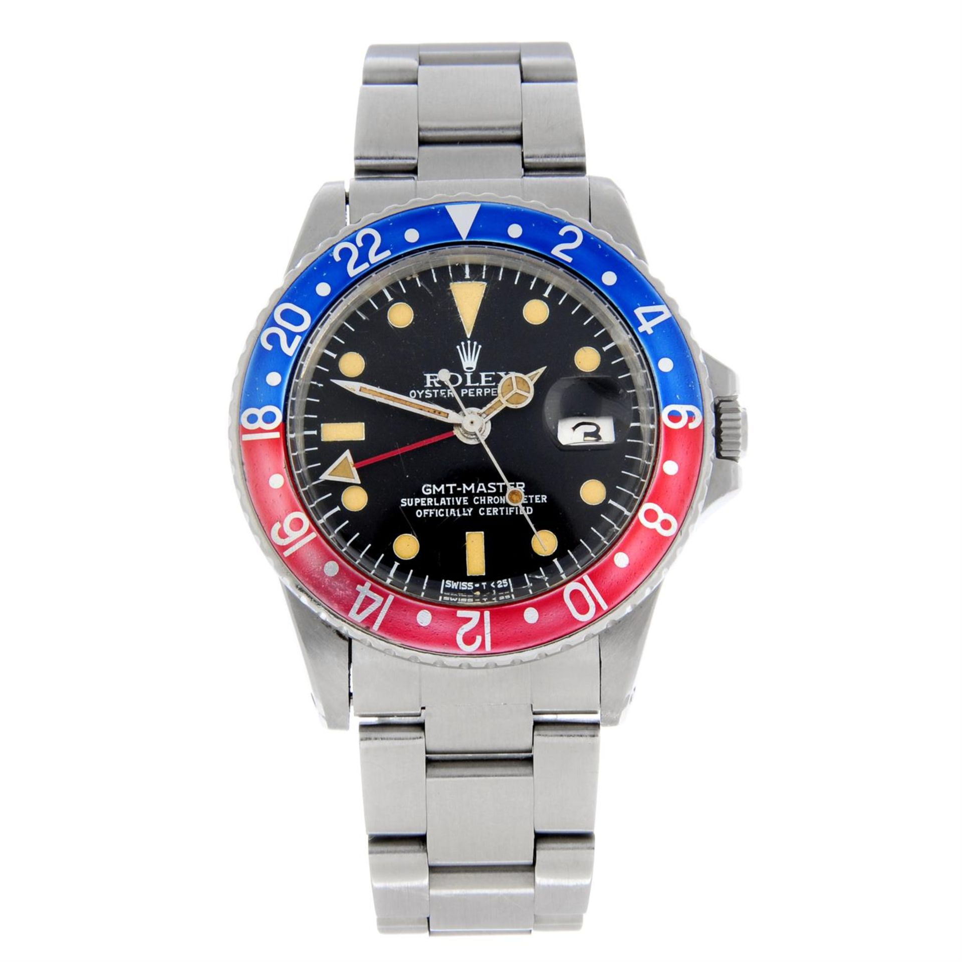 ROLEX - a stainless steel Oyster Perpetual GMT-Master bracelet watch, 39.5mm.