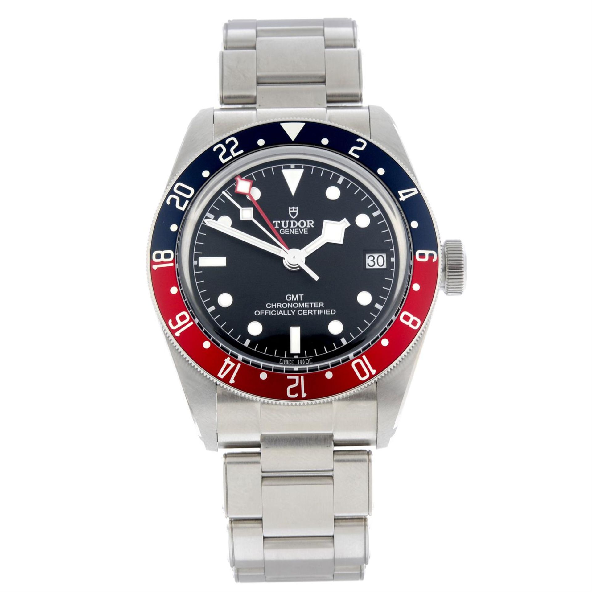 TUDOR - a stainless steel Black Bay GMT bracelet watch, 41mm.