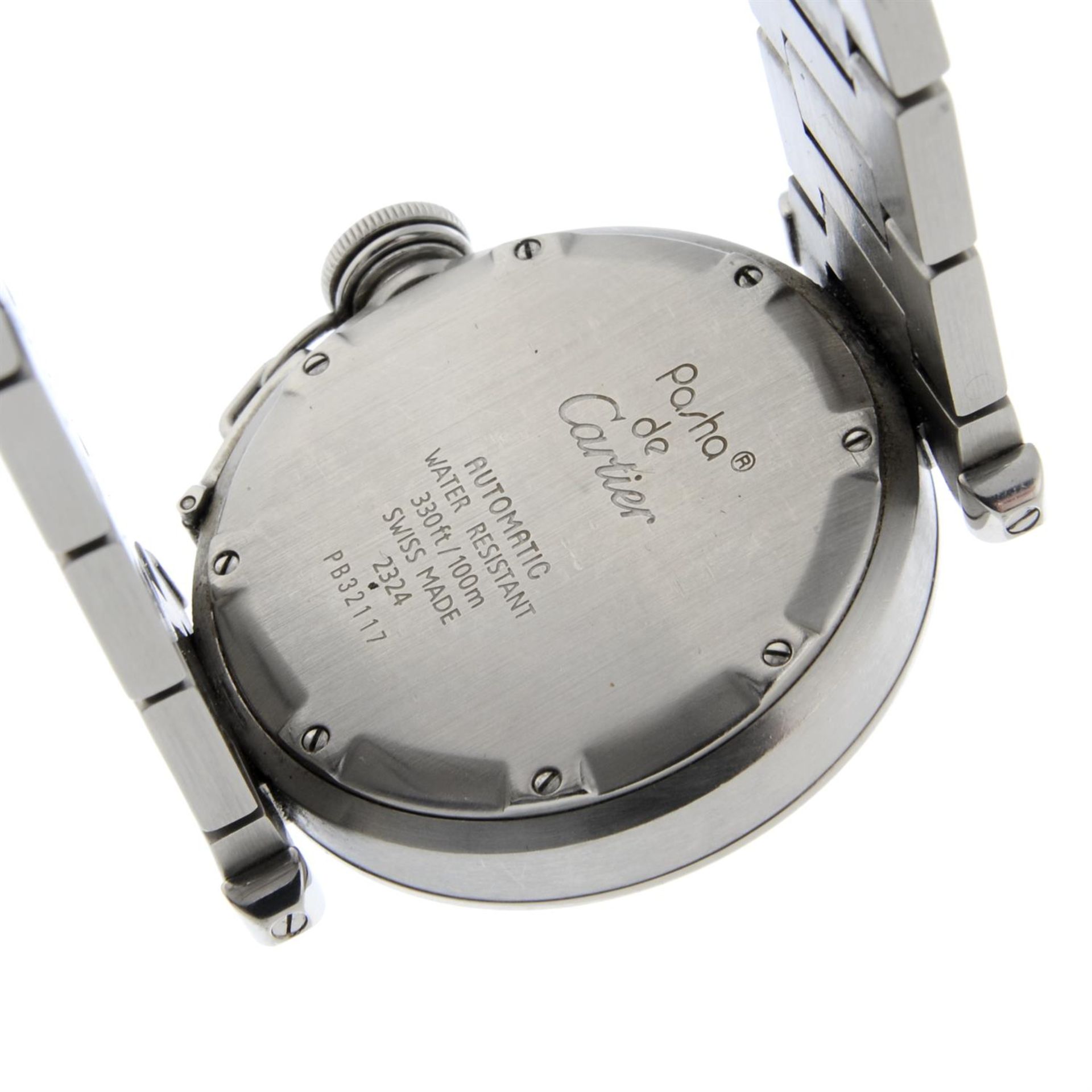 CARTIER - a stainless steel Pasha bracelet watch, 35mm. - Bild 2 aus 5