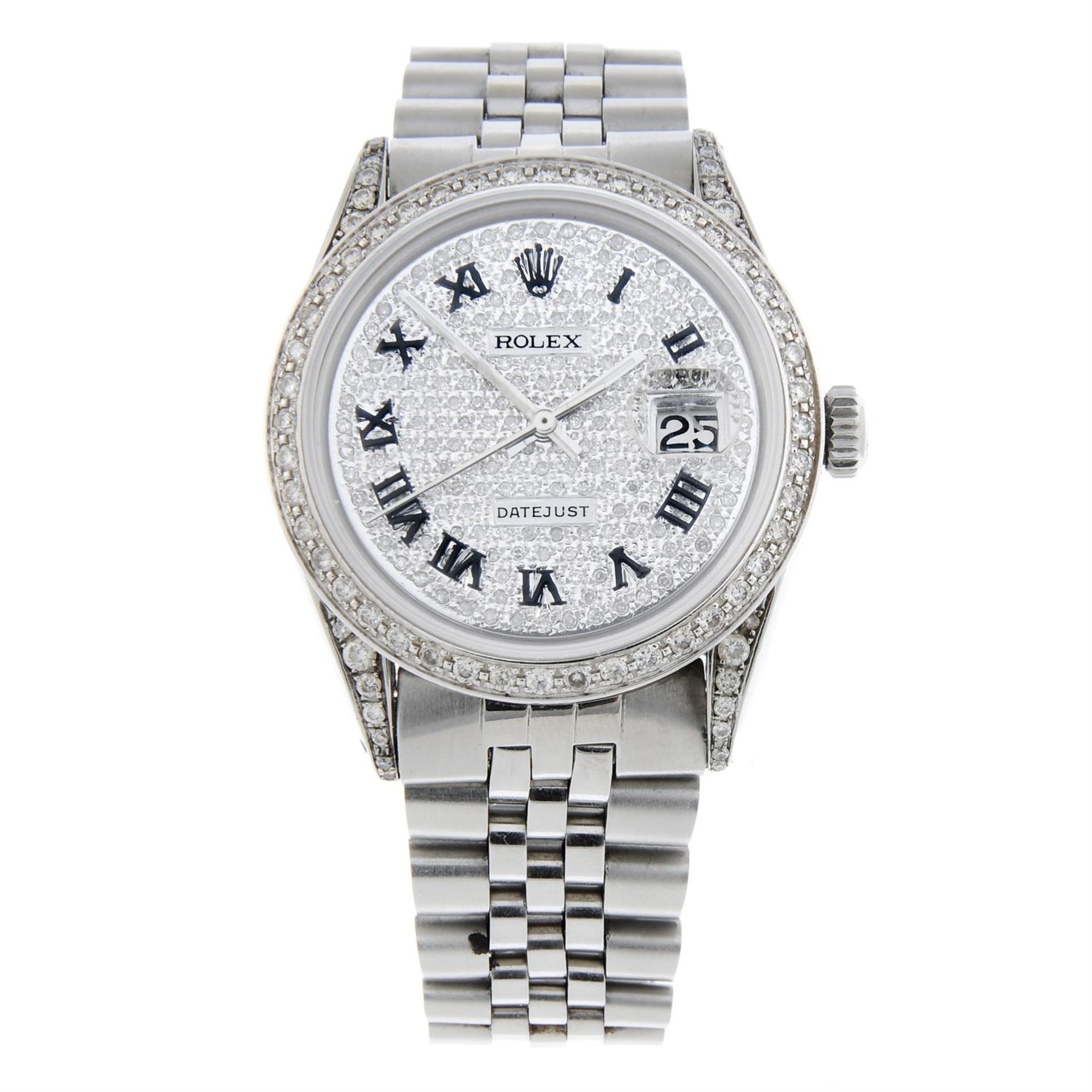 ROLEX - a stainless steel Oyster Perpetual Datejust bracelet watch, 36mm.