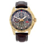 CHOPARD - a limited edition 18ct yellow gold Mille Miglia GT XL chronograph wrist watch, 44mm.