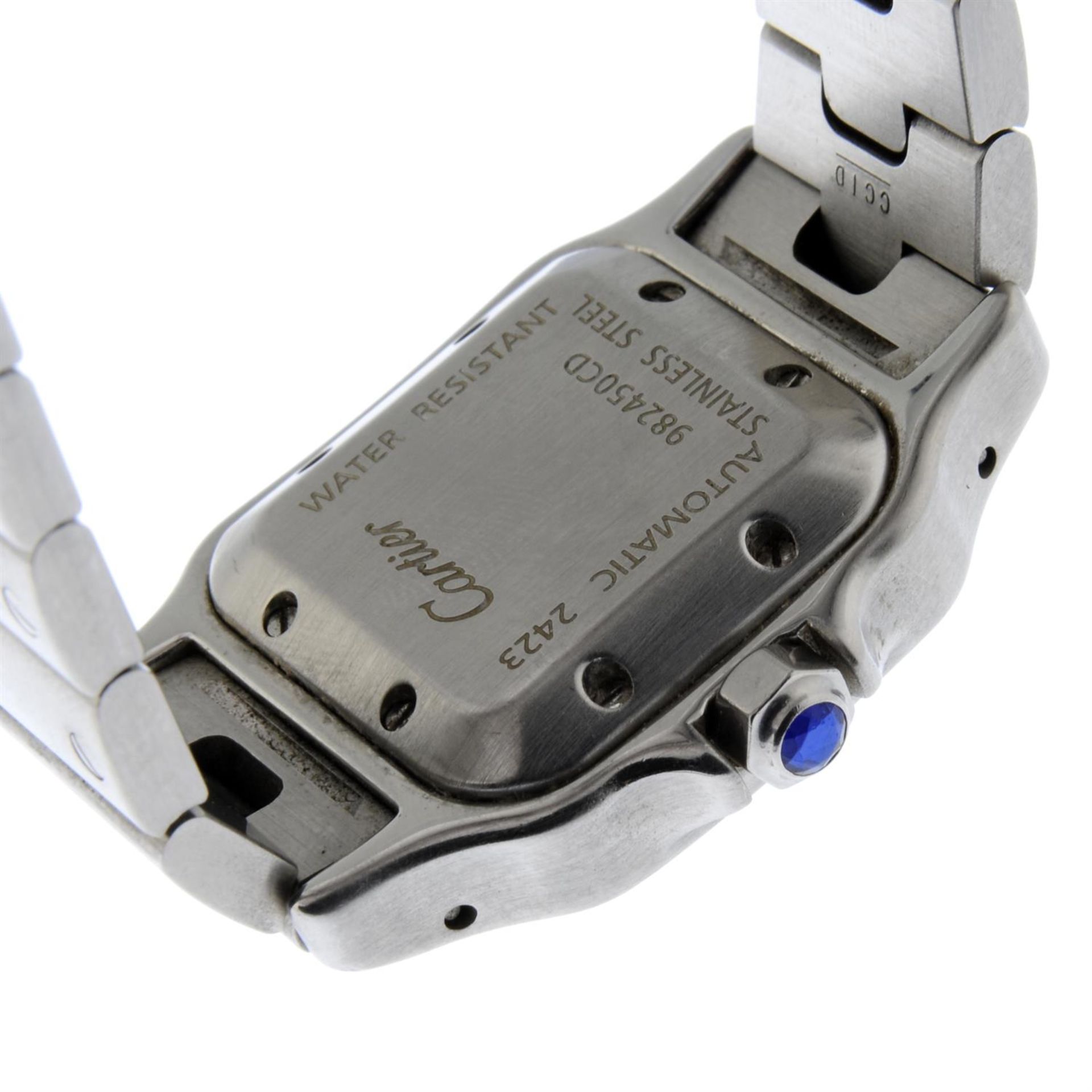 CARTIER - a stainless steel Santos Galbee bracelet watch, 24x24mm. - Bild 2 aus 5