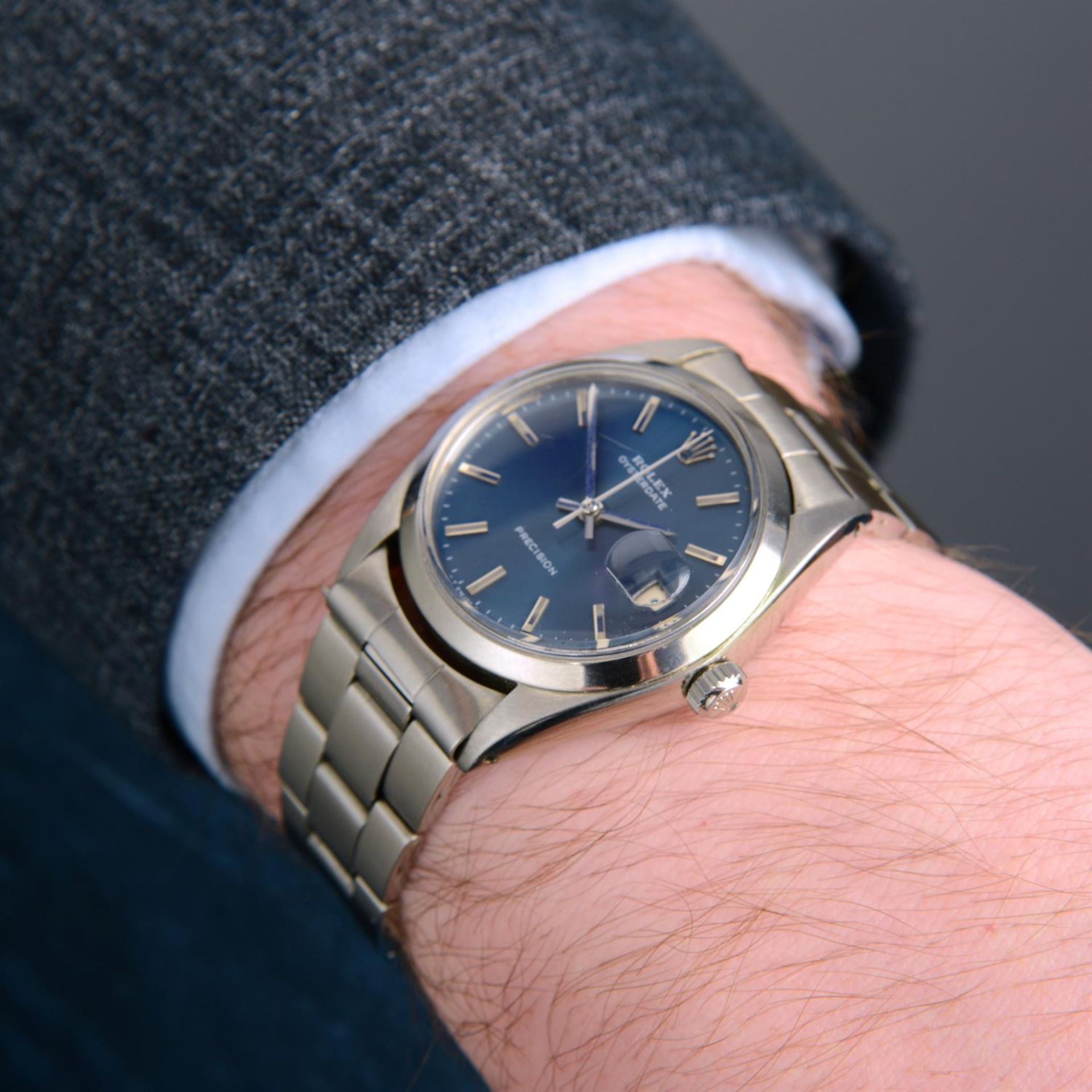 ROLEX - an Oysterdate Precision bracelet watch, 33mm. - Bild 6 aus 6