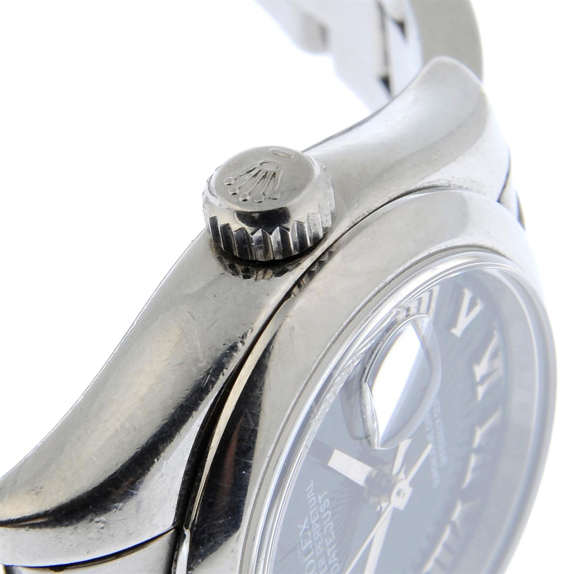 ROLEX - a stainless steel Oyster Perpetual Datejust bracelet watch, 26mm. - Bild 4 aus 5