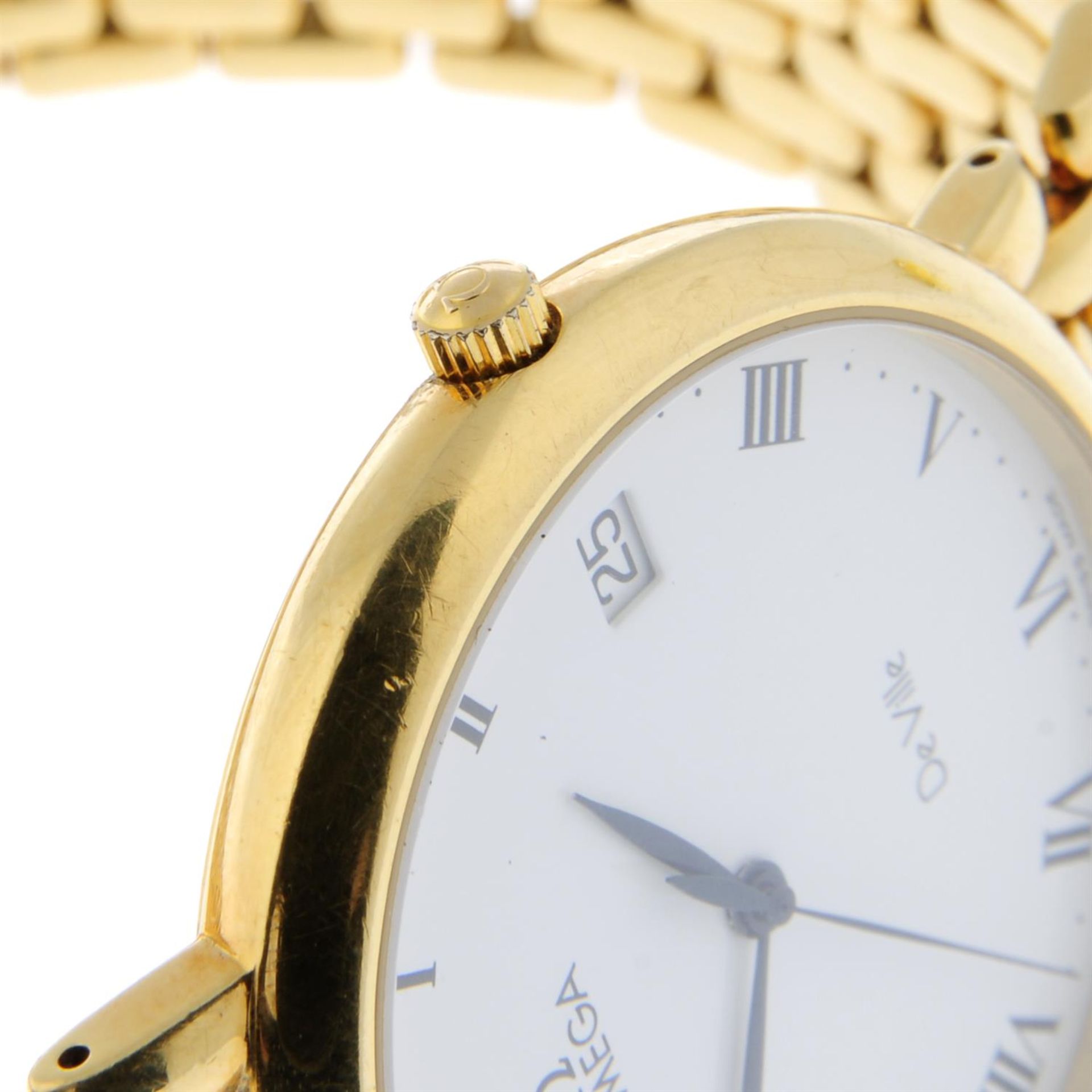 OMEGA - an 18ct yellow gold De Ville bracelet watch, 32mm. - Bild 4 aus 6