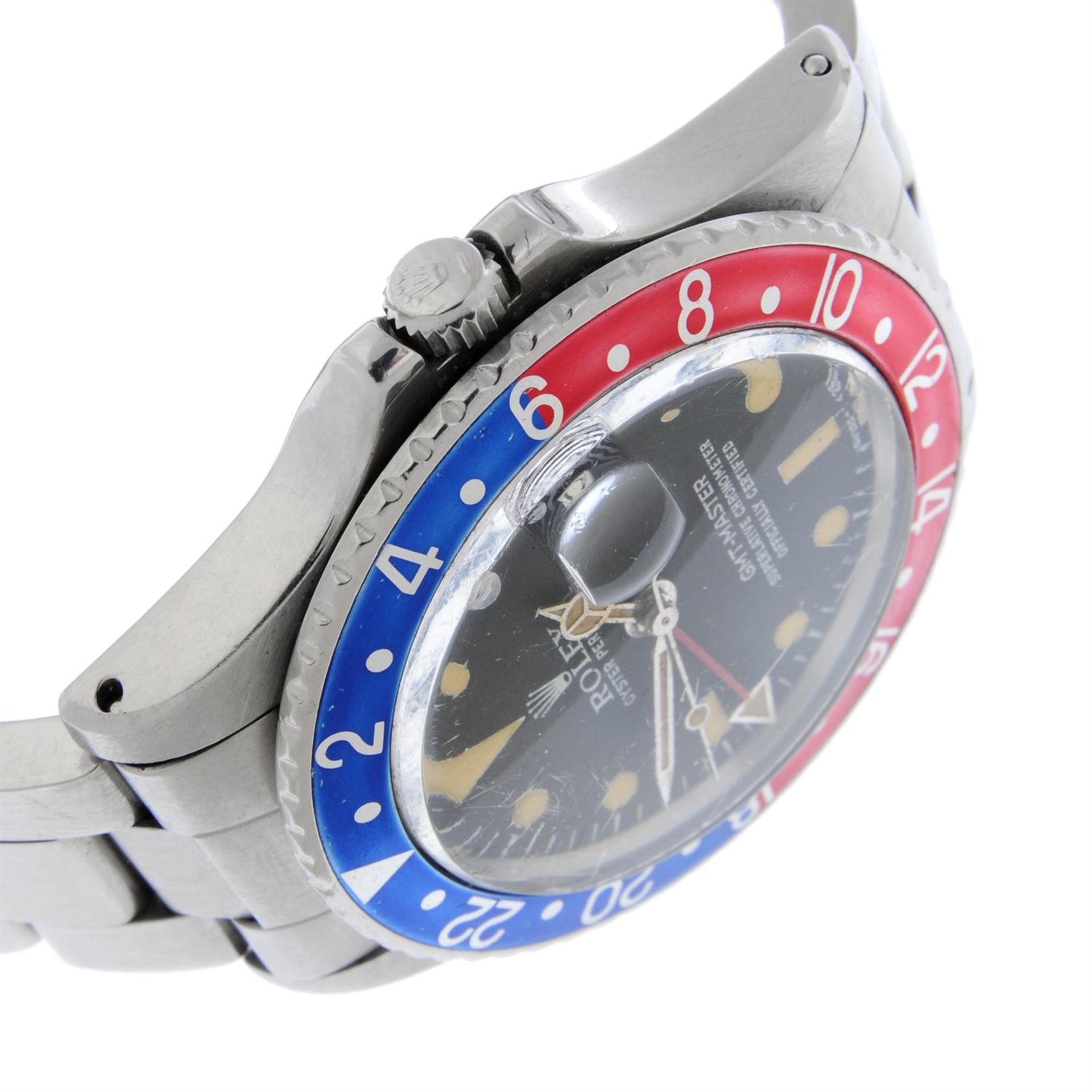 ROLEX - a stainless steel Oyster Perpetual GMT-Master bracelet watch, 39.5mm. - Bild 3 aus 6