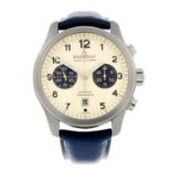 BREMONT - a stainless steel chronograph wrist watch, 43mm.