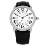 CARTIER - a stainless steel Ronde Solo wrist watch, 41mm.