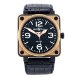 BELL & ROSS - a bi-material Aviation wrist watch, 46mm.