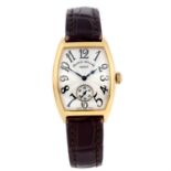 FRANCK MULLER - an 18ct gold Casablanca wrist watch, 28mm.