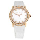 BULGARI - an 18ct rose gold wrist watch, 33mm.