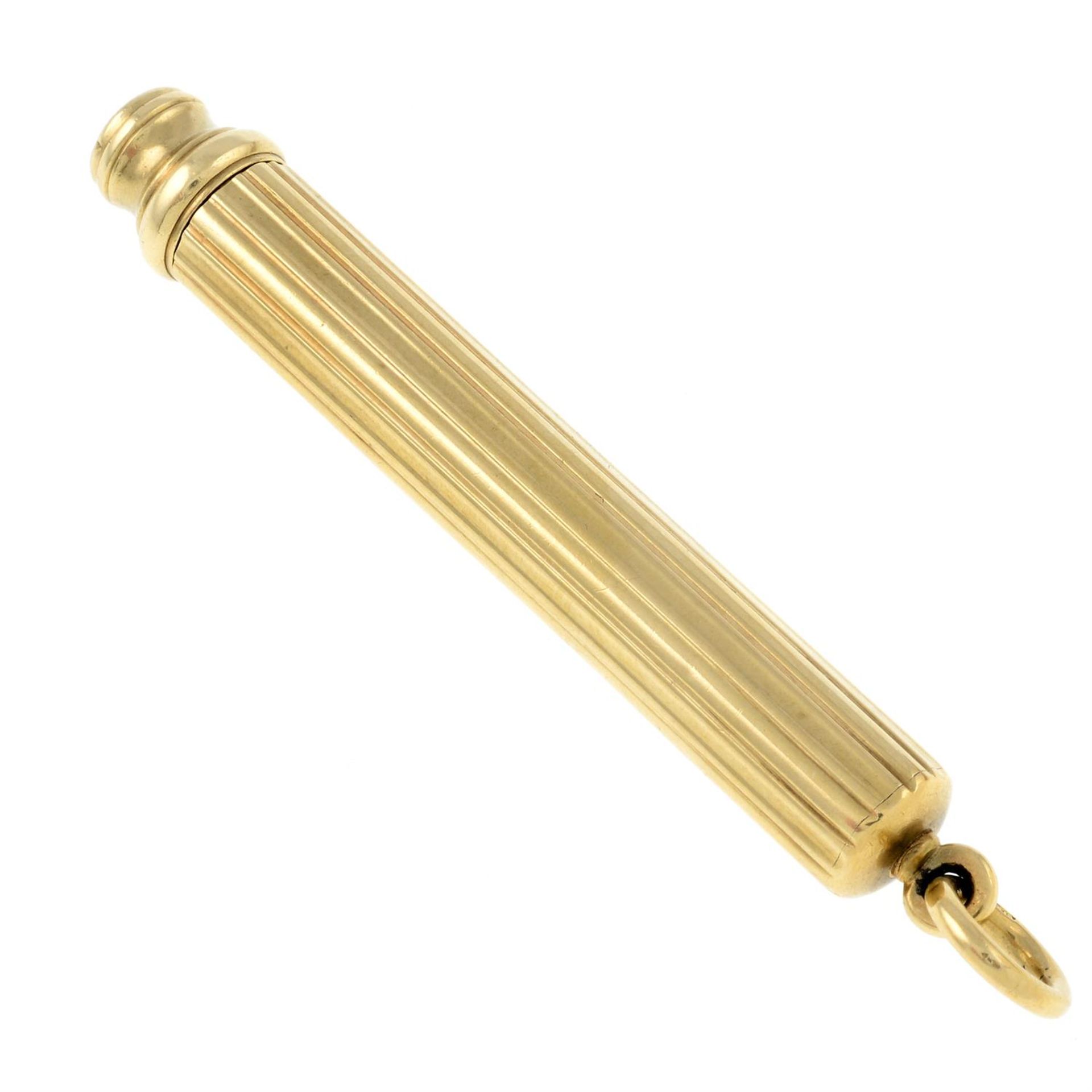 An early 20th century 9ct gold propelling pencil, by Sampson, Mordan & Co. - Image 2 of 2