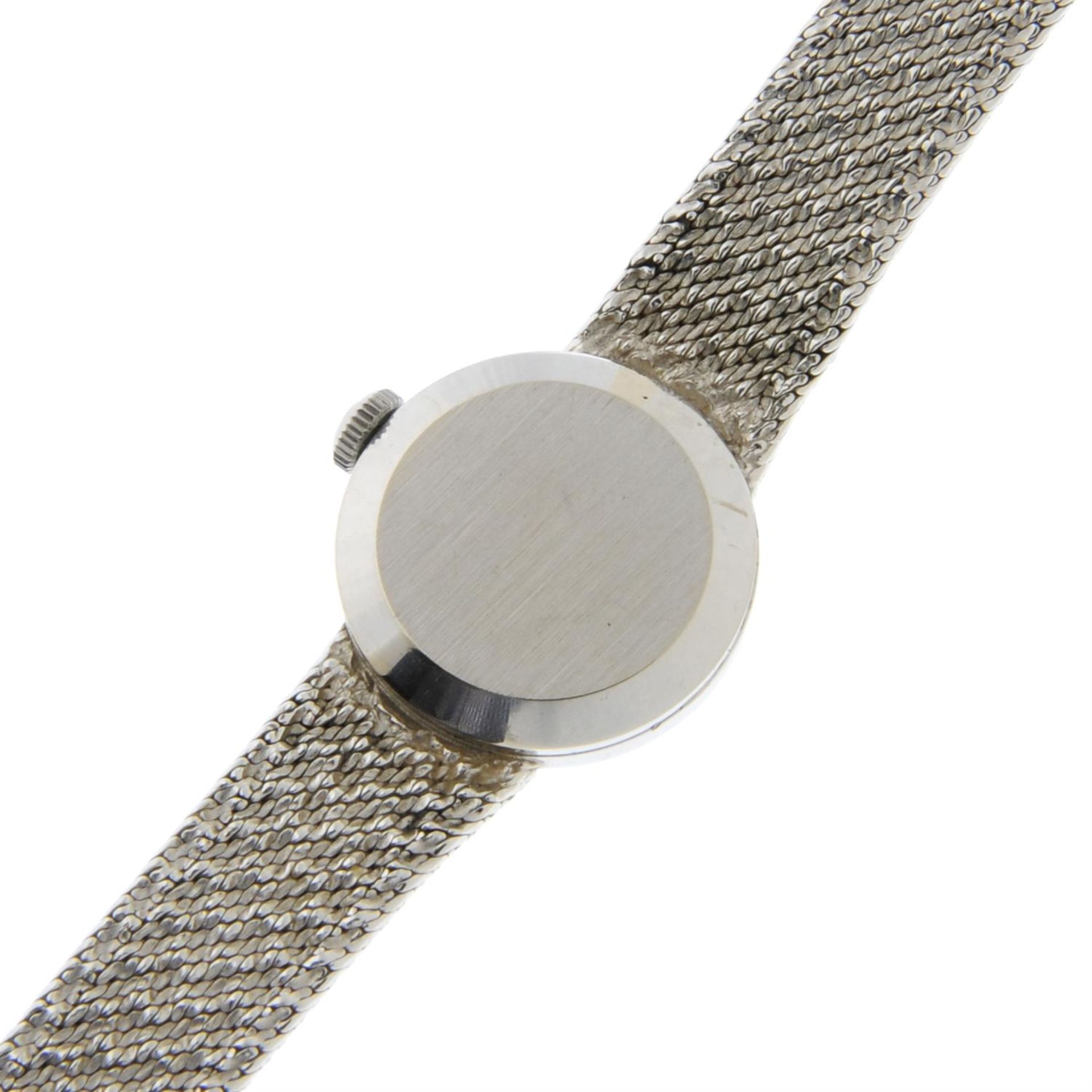 OMEGA - a 9ct white gold bracelet watch, 17mm. - Bild 4 aus 4