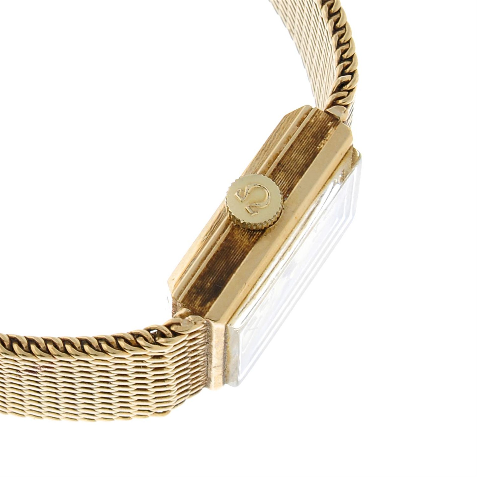 OMEGA - a 9ct yellow gold bracelet watch, 14mm. - Bild 3 aus 4