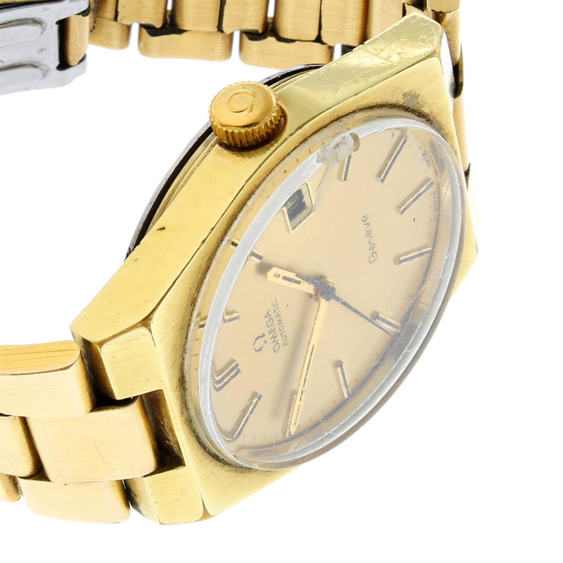 OMEGA - a gold plated Genève bracelet watch (35mm) together with a gold plated Omega De Ville - Bild 3 aus 6