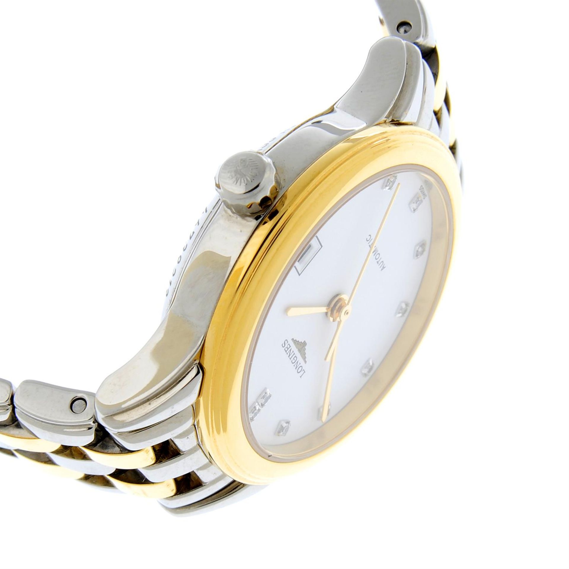 LONGINES - a bi-colour Flagship bracelet watch, 26mm. - Bild 3 aus 4