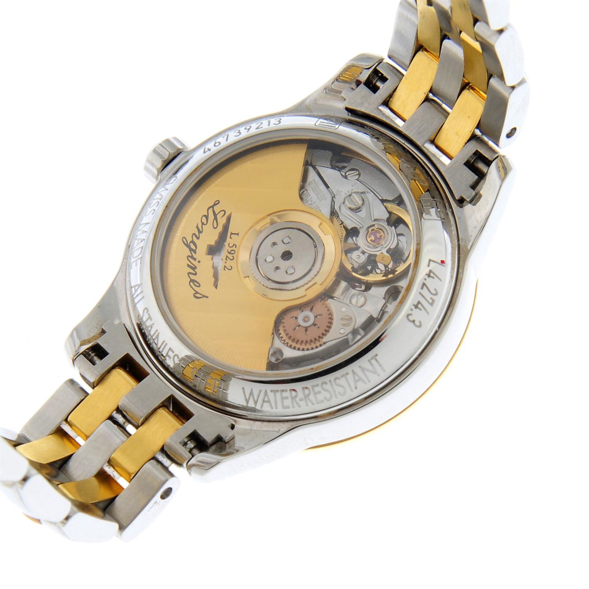 LONGINES - a bi-colour Flagship bracelet watch, 26mm. - Bild 4 aus 4