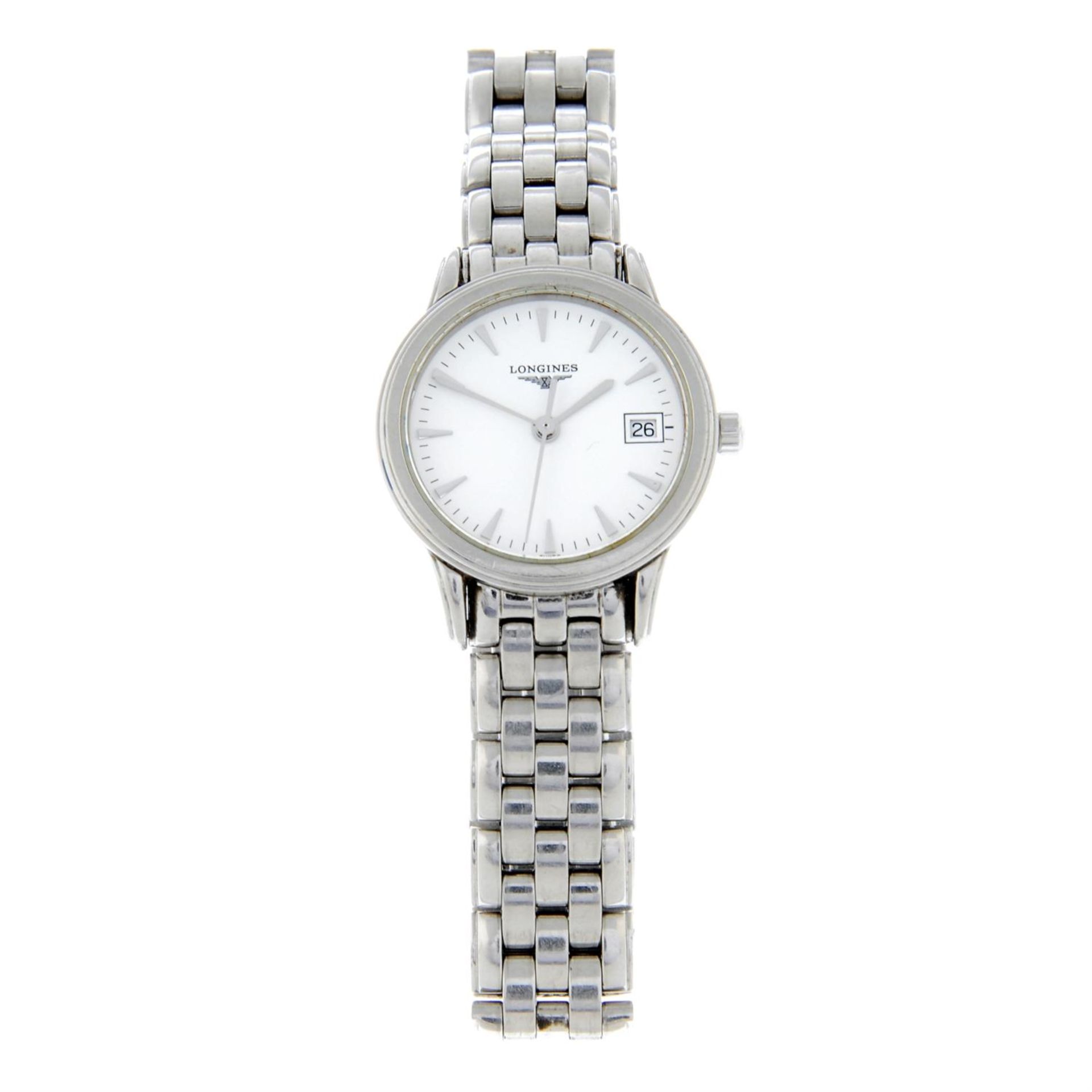 LONGINES - a stainless steel Flagship bracelet watch (25mm) with a Longines wrist watch and a