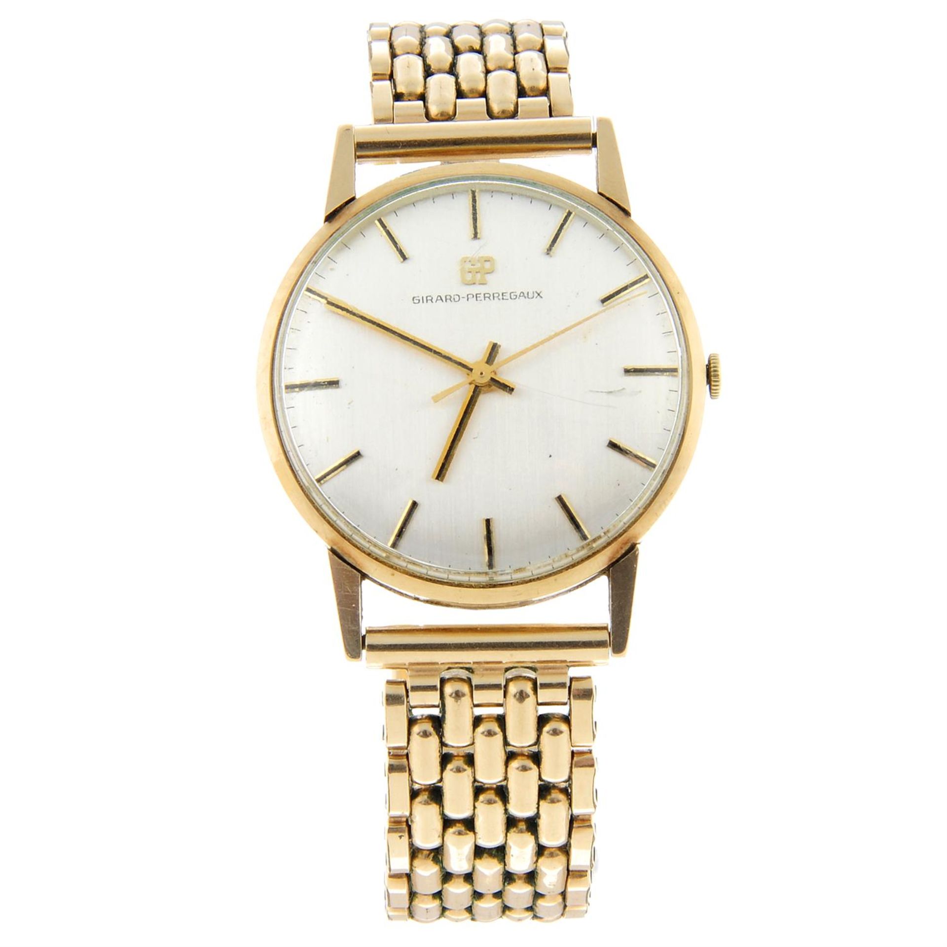 GIRARD-PERREGAUX - a 9ct yellow gold bracelet watch, 33mm.