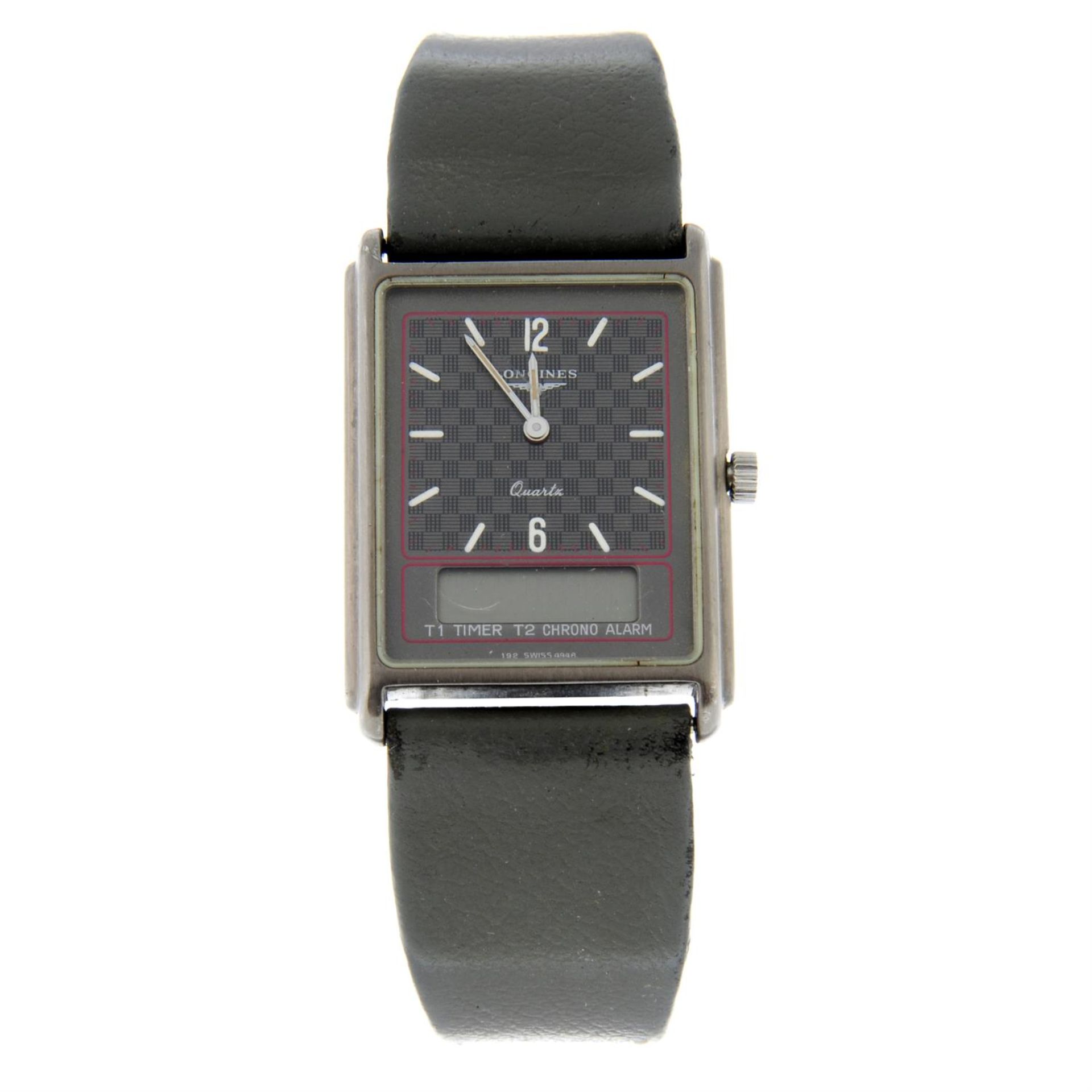 LONGINES - a stainless steel Flagship bracelet watch (24mm) with a Longines Split 5 wrist watch. - Bild 4 aus 4