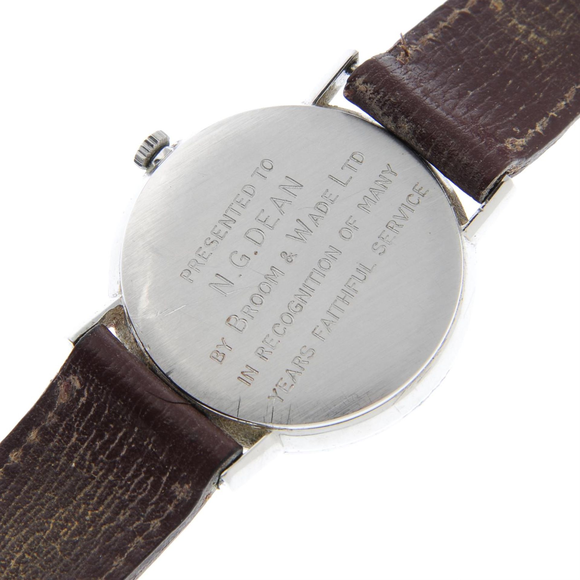 OMEGA - a stainless steel wrist watch (34mm) with an Omega Geneve wrist watch. - Bild 4 aus 6