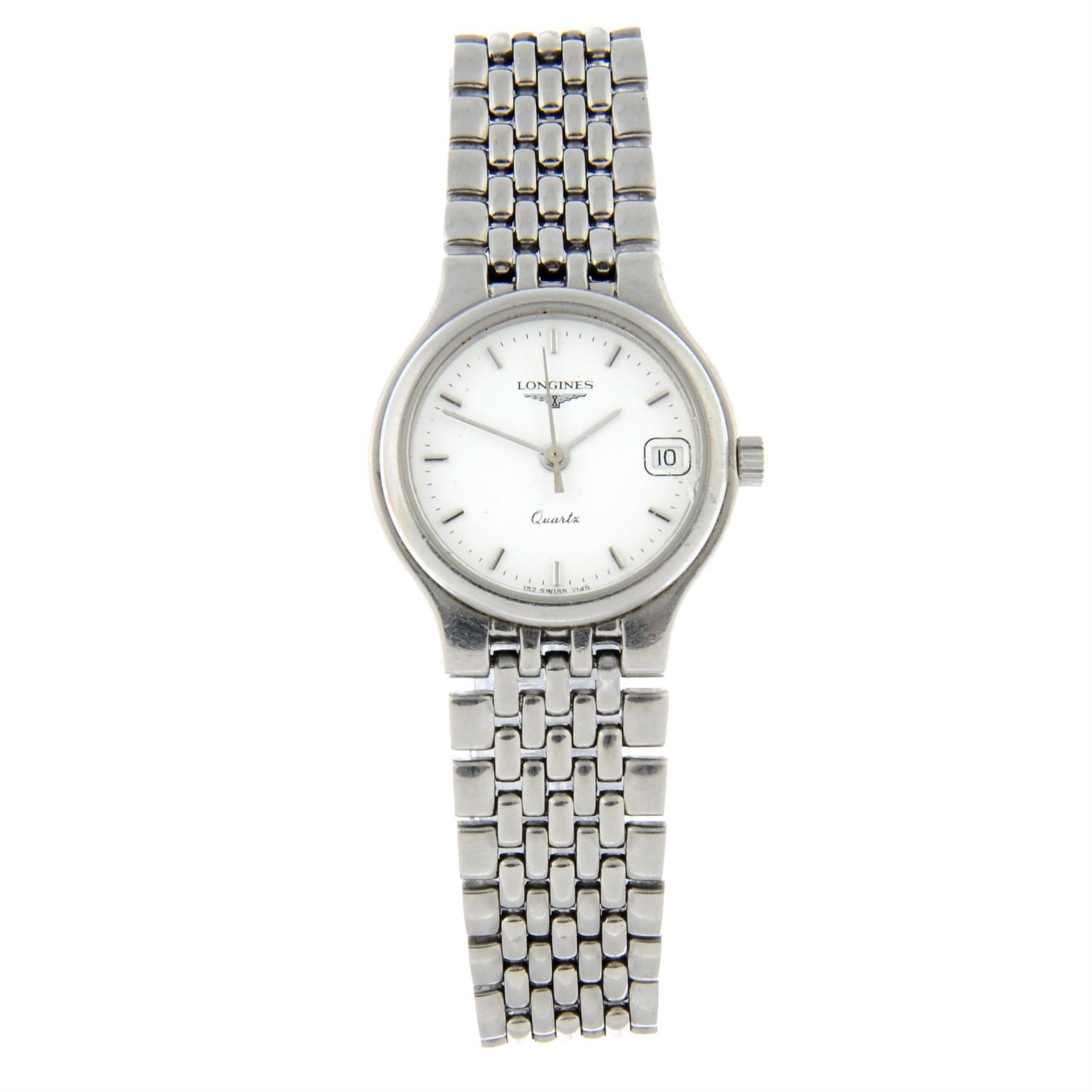 LONGINES - a stainless steel Flagship bracelet watch (24mm) with a Longines Split 5 wrist watch.