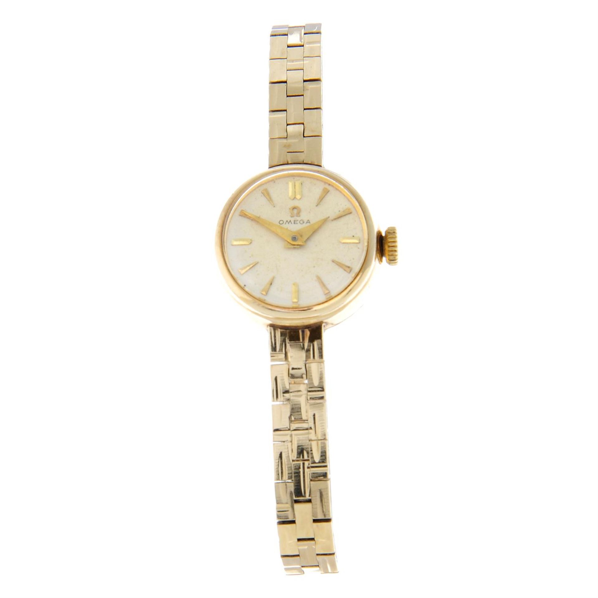 OMEGA - a 9ct yellow gold bracelet watch, 19mm.