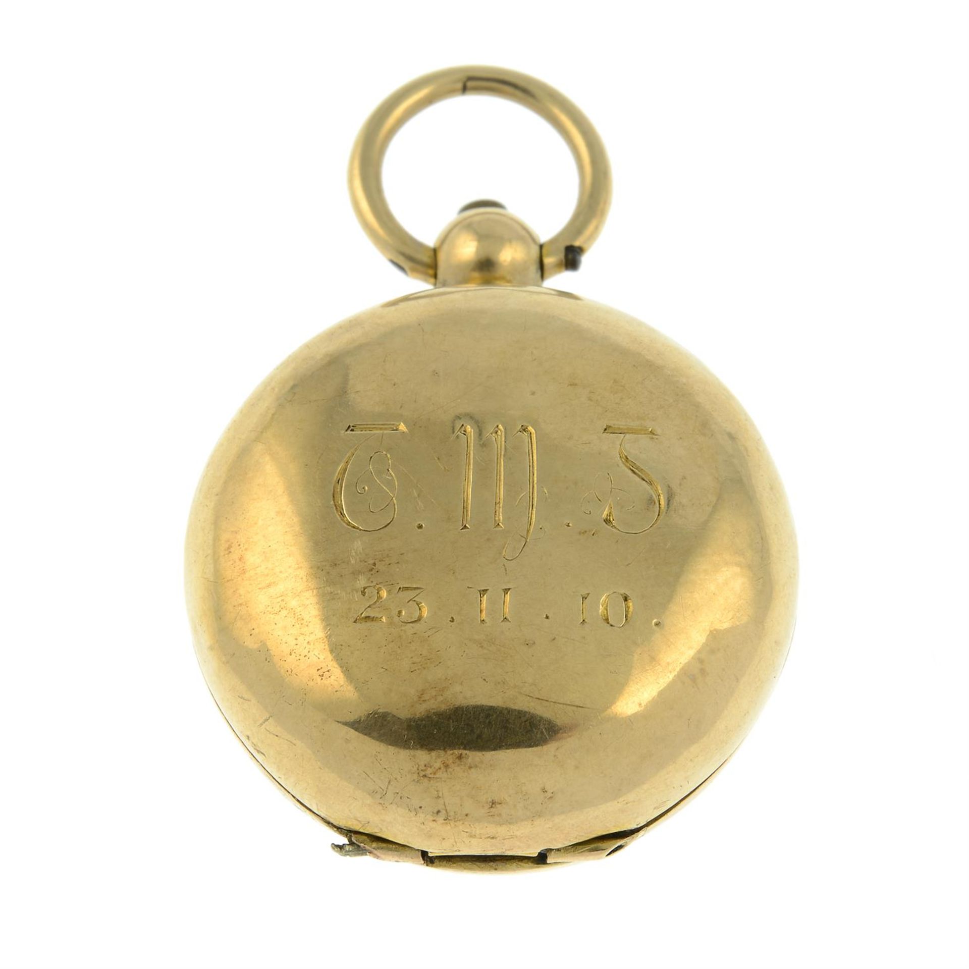 An early 20th century 9ct gold sovereign case.