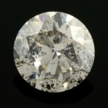 A brilliant cut diamond, weighing 0.76ct