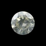 A brilliant cut diamond, weighing 0.44ct