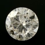 A brilliant cut diamond, weighing 0.61ct