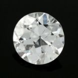 A brilliant cut diamond, weighing 0.56ct